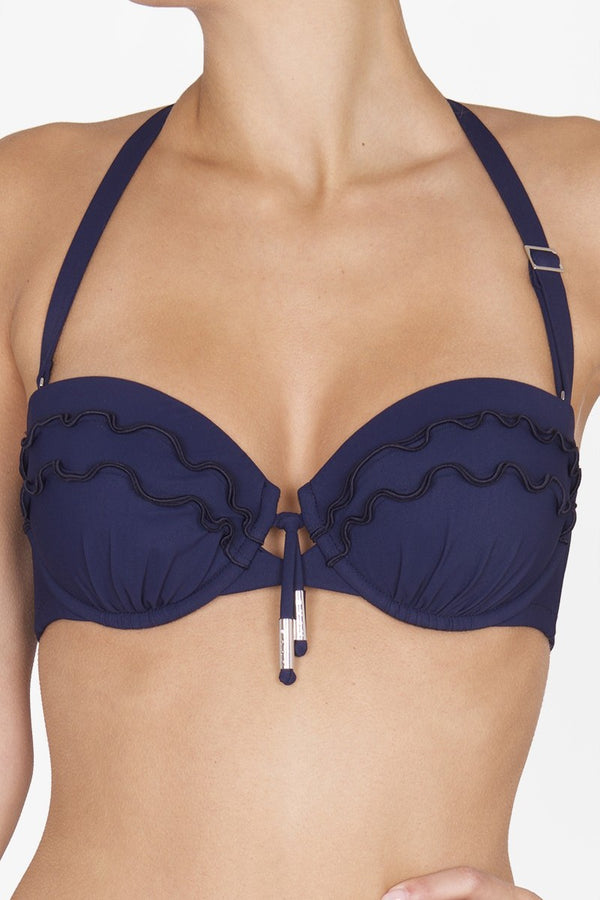 Shan Forever Young Bandeau Removable straps bikini top